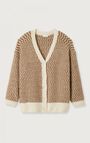 Women's cardigan East, MOTHER OF PEARL AND BARK MOTTLED, hi-res
