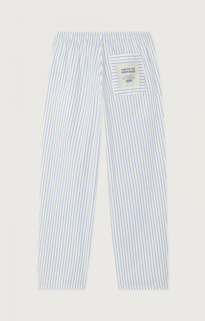 Men's trousers Nurway - RIVER STRIPES - White - Bleu - S