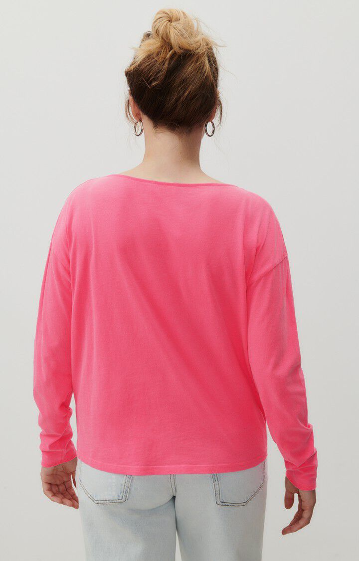 Smash Bengelen vertrekken Dames-T-shirt Aksun - NEONROZE 53 Lange mouwen Roze - H23 | American Vintage