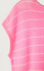Women's jumper Zakday, NEON PINK STRIPED HEATHER GRAY, hi-res