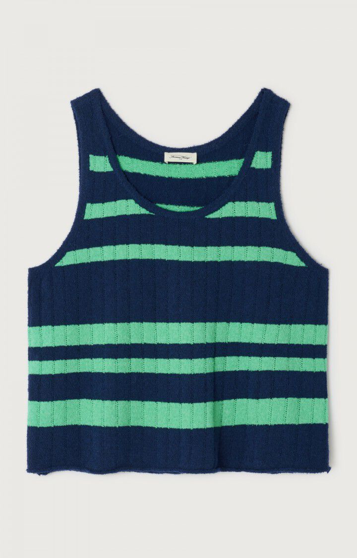 Women's jumper Nagoo - NAVY STRIPED MINT - Blue - Vert