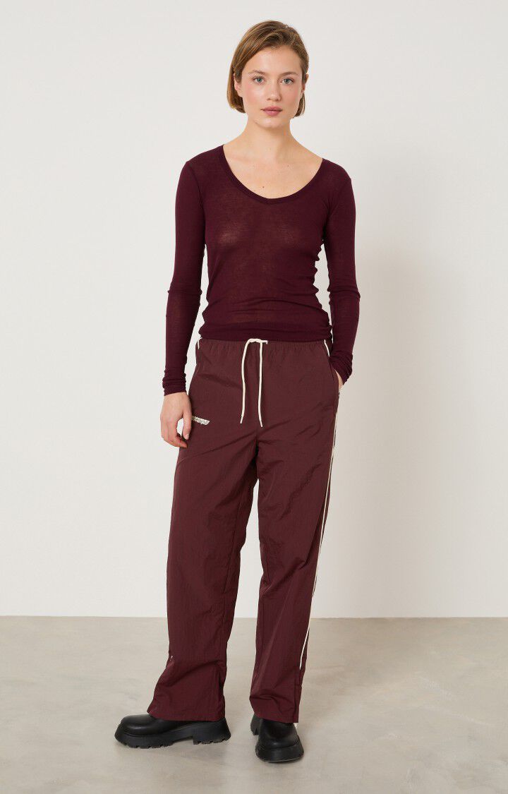 Women's trousers Ikino, SYRAH, hi-res-model
