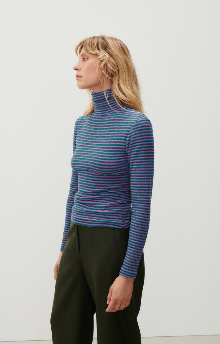 Camiseta mujer Asiloo, RAYAS TRICOLOR, hi-res-model