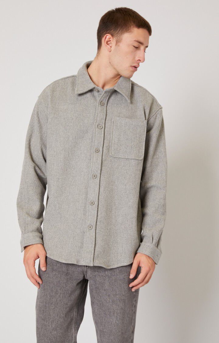 Men's shirt Pylow, HEATHER GREY, hi-res-model
