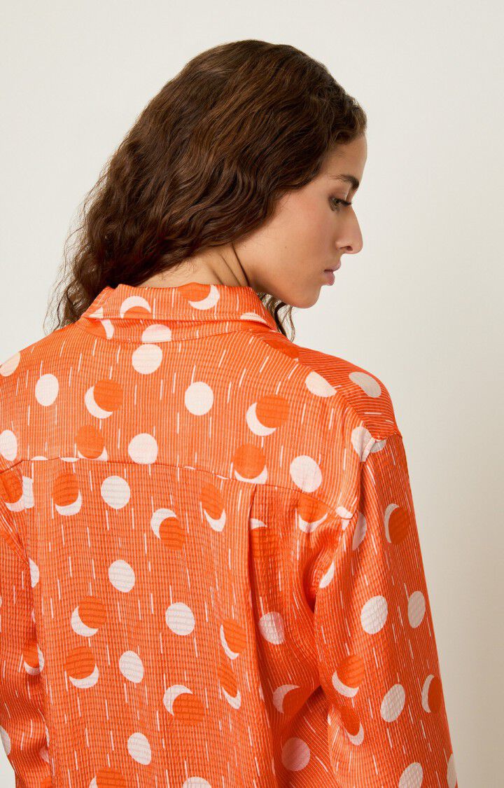 Damen-Bluse Shaning - EDDY - Orange - Blanc - S