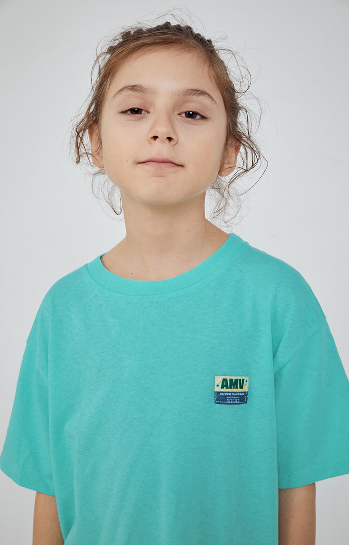 Kinder-T-Shirt Lopintale - KARIBIK VINTAGE 12 Kurze Ärmel Blau - E23 |  American Vintage