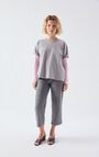 Damen-Gerade crooped-Jjeans Yopday - GRAU VINTAGE - Grau - 24-30