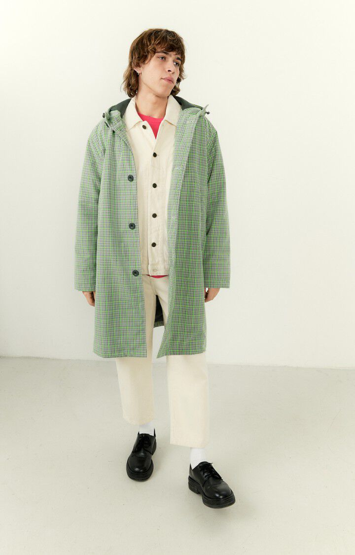 Men's coat Etiz, GREEN PRINCE OF WALES, hi-res-model