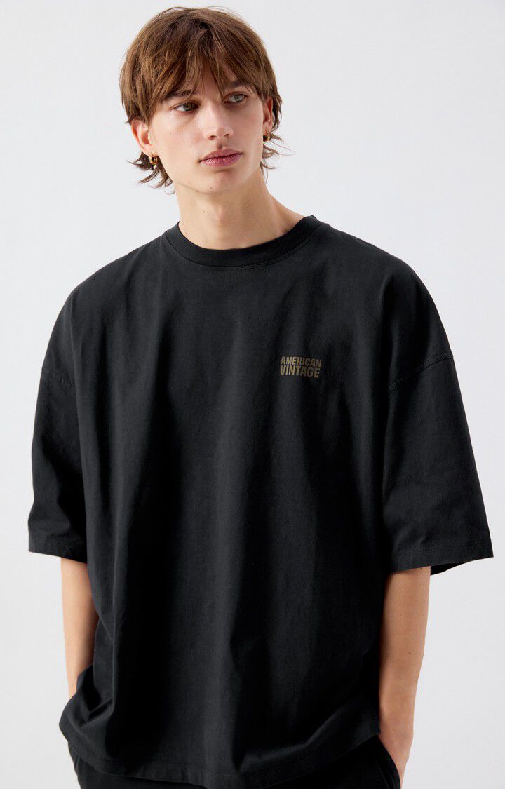 Men's t-shirt Gixy - BLACK 25 Short sleeve Black - H26 | American