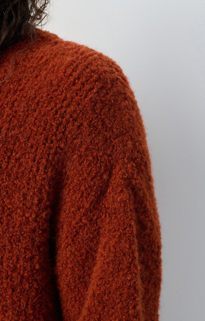 Men's cardigan Zolly, BRICK MELANGE, hi-res-model