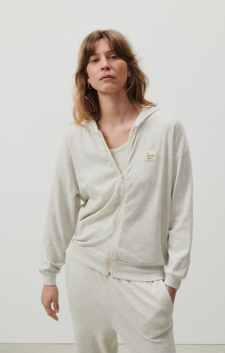 Women's sweatshirt Bozy, MELANGE CREAM, hi-res-model