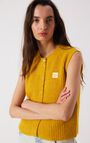 Women's cardigan East - MELANGE MUSTARD - Yellow - S