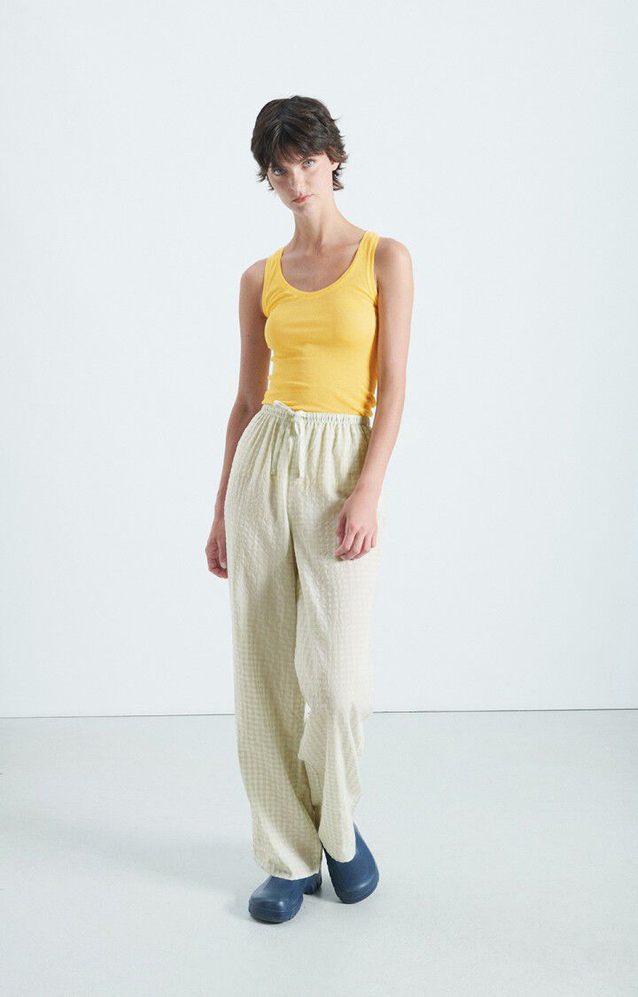 Women's tank top Massachusetts - BRIOCHE VINTAGE - Yellow - S
