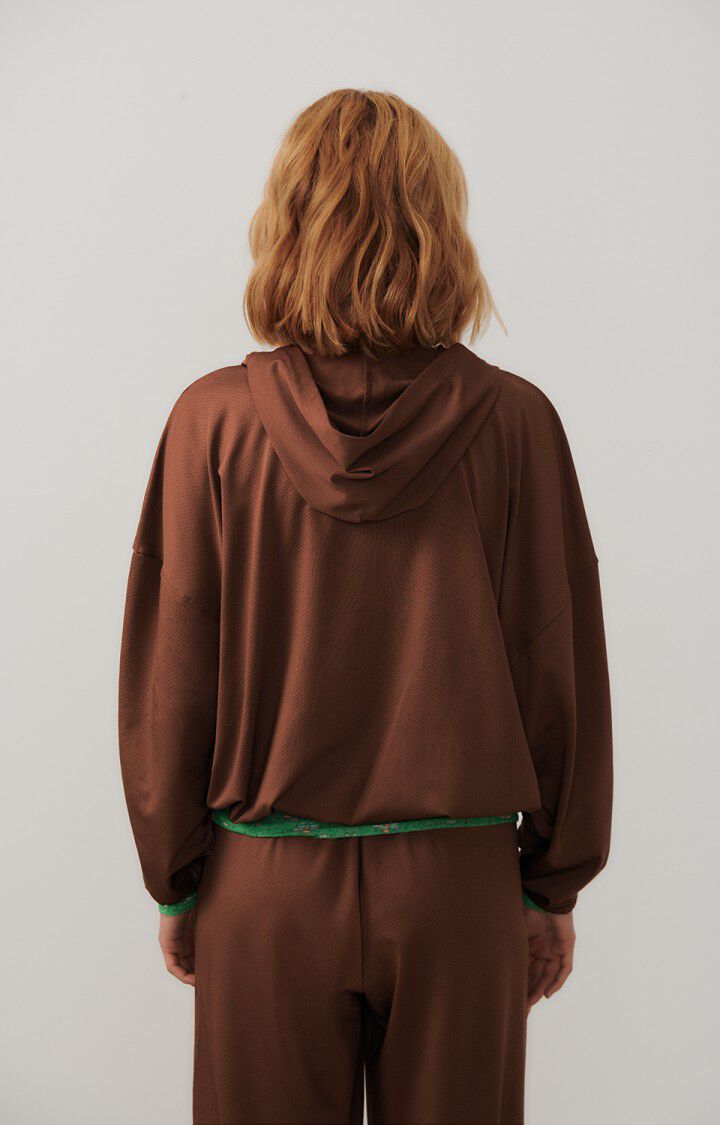 Women's hoodie Apatown, BROWN, hi-res-model