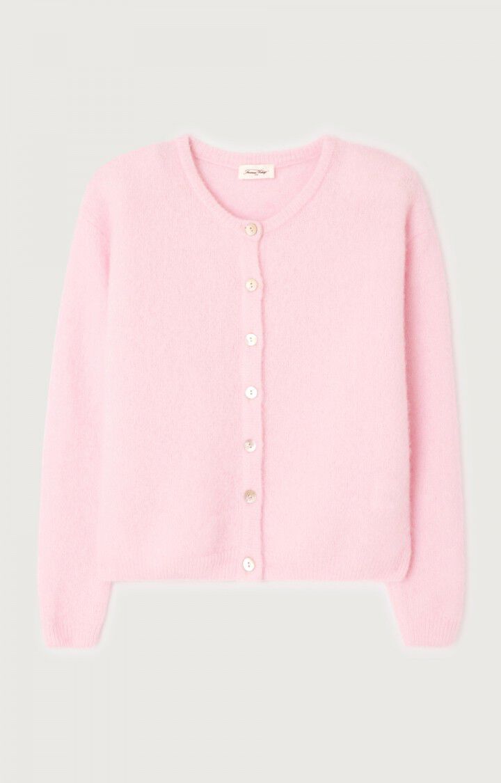 Women's cardigan Vitow - MELANGE SUGARED ALMOND - Pink