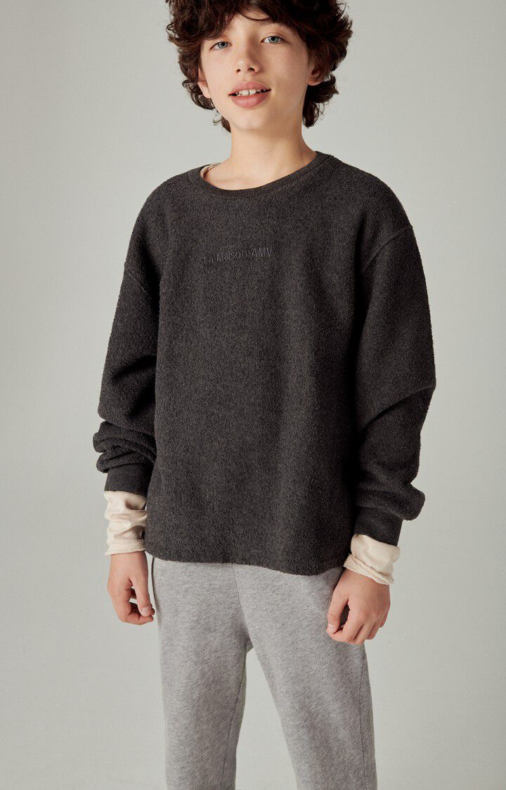 Kid's sweatshirt Bobypark, MELANGE CHARCOAL, hi-res-model