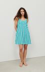 Women's dress Naroz - AQUATIC VICHY - Blue - Blanc - S
