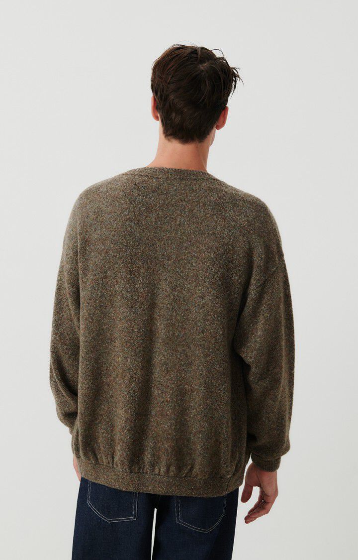 Men's cardigan Pyatury - BROWN MULTIMELANGE - Brown - S