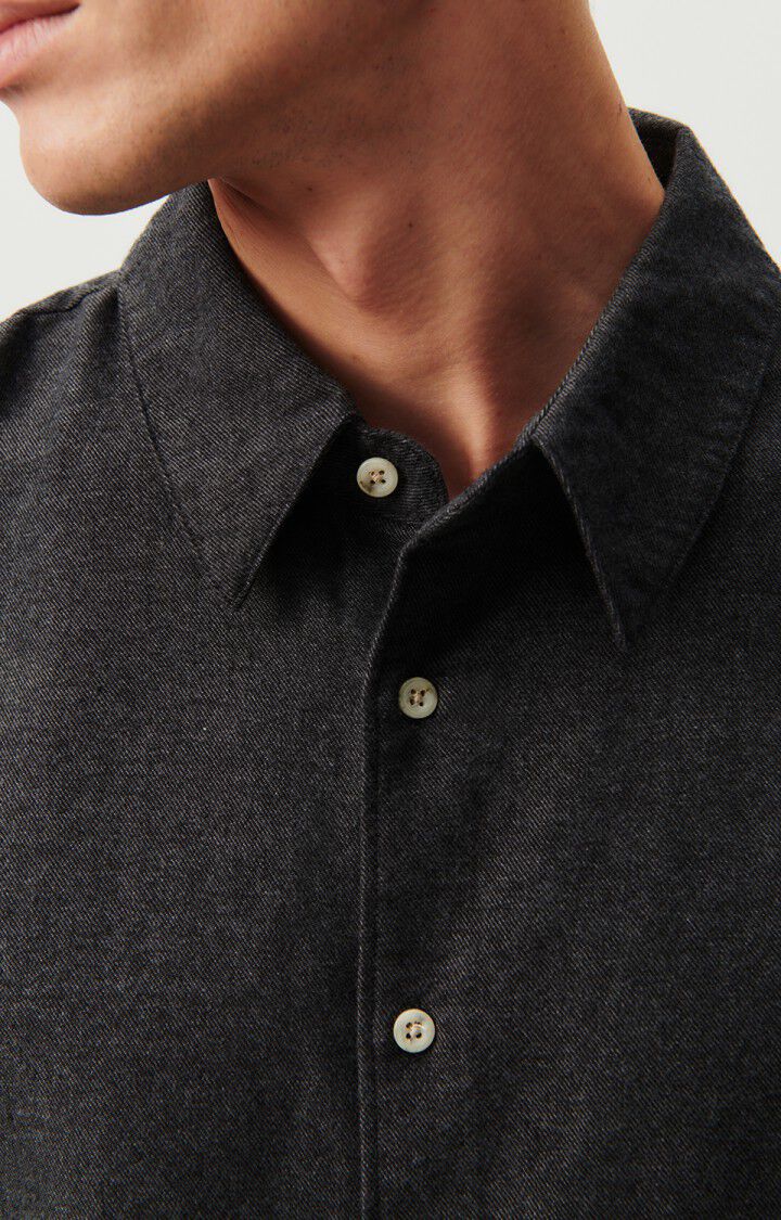 Men's shirt Dakota, MELANGE CHARCOAL, hi-res-model