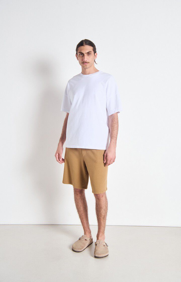 Unisex T-shirt Fizvalley - "Bonjour" - ST TROPEZ - White - Rose - XS