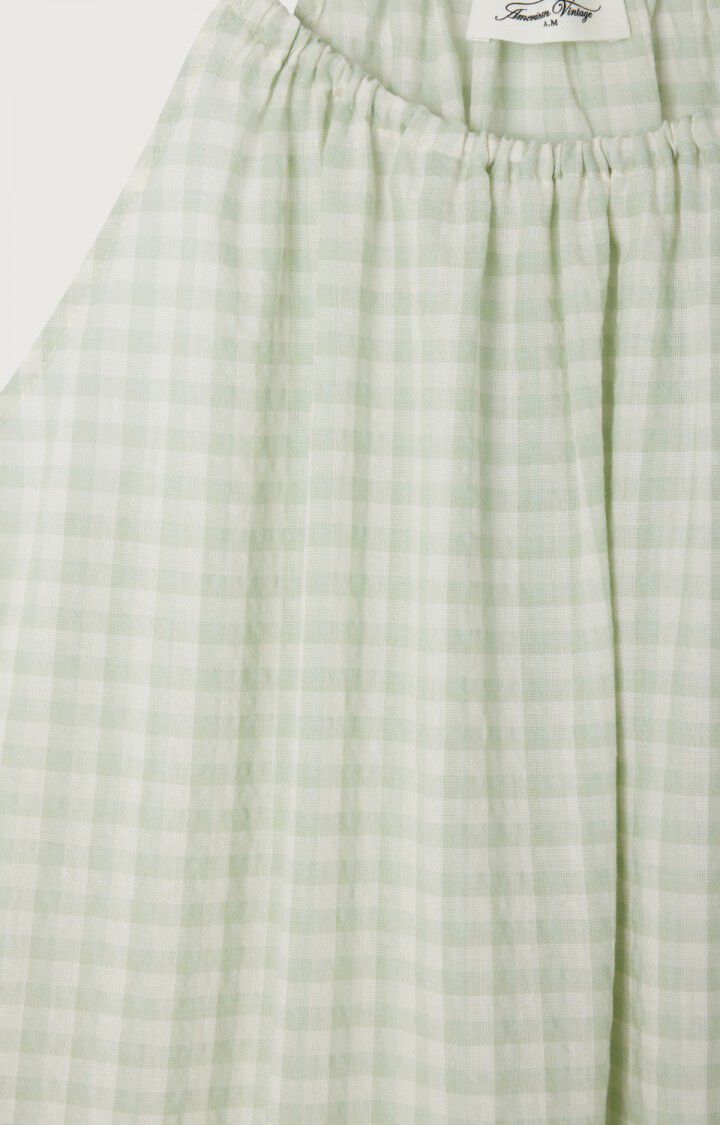 Women's dress Pykoboo - OPAL VICHY - Green - Blanc - S