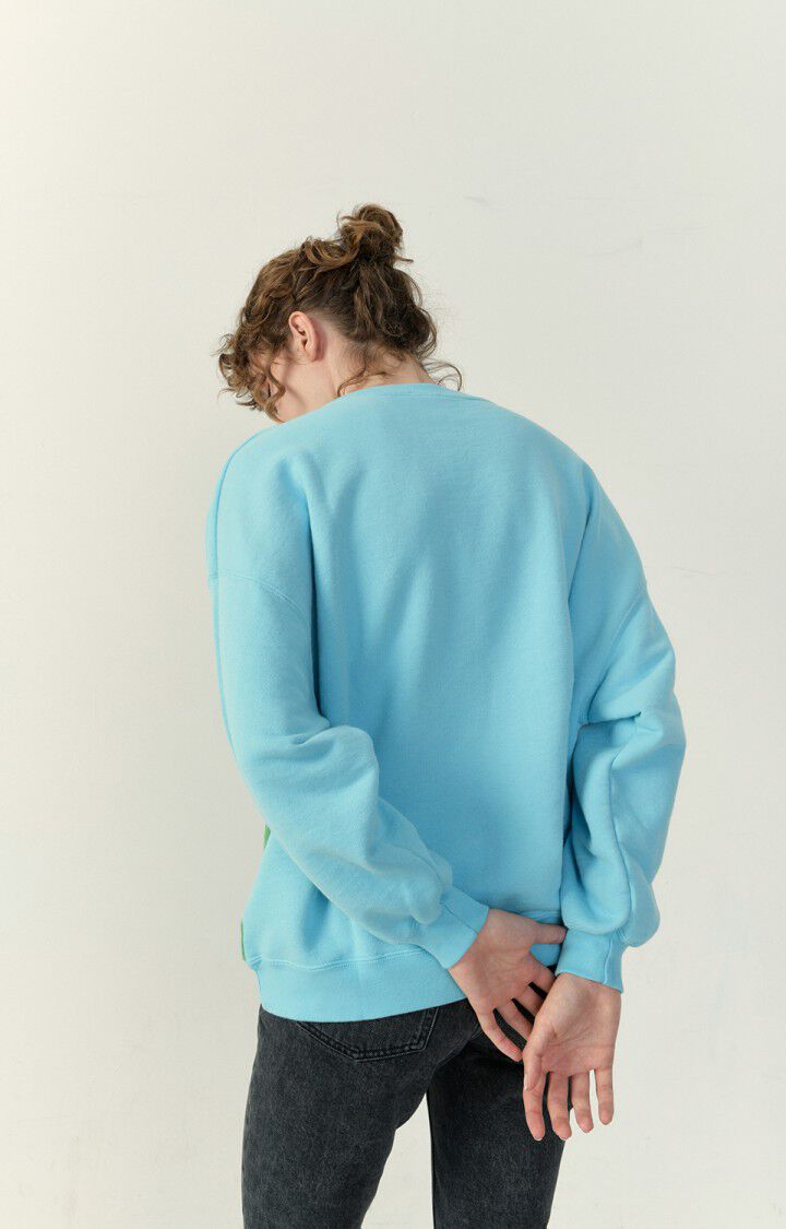 Damessweater Zutabay, VERT TURQUOISE TRICOLORE, hi-res-model