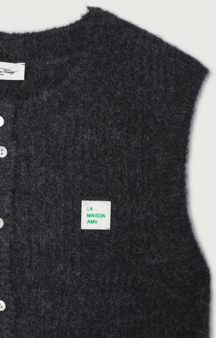 Women's cardigan East, MELANGE CHARCOAL, hi-res