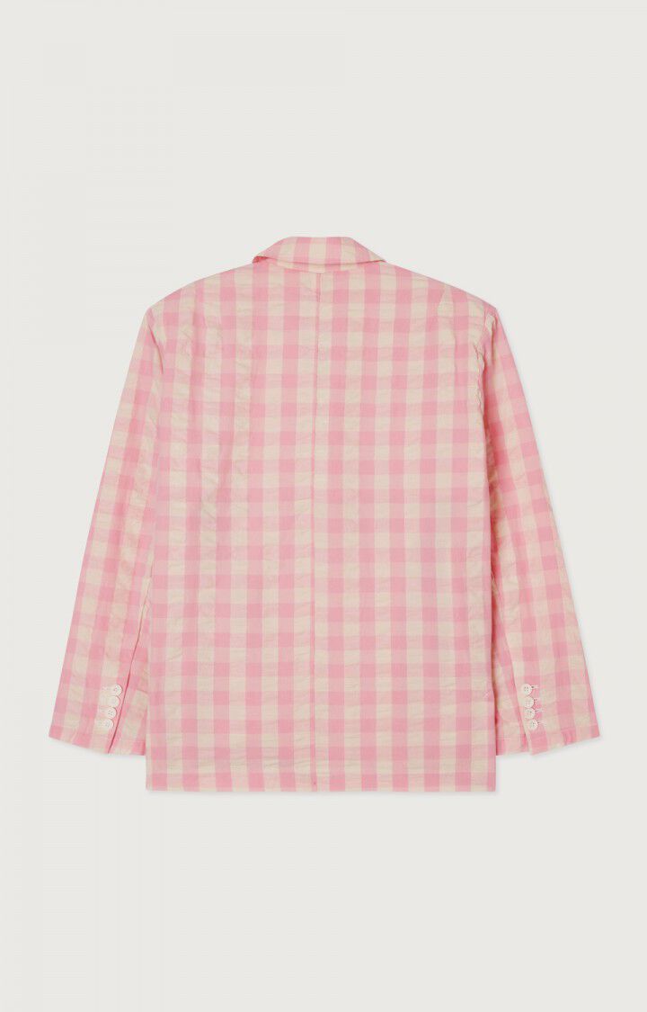Women's blazer Naroz - CANDY VICHY - Pink - Blanc - S