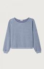 Sweat femme Cluway - ANTARCTIQUE CHINE - Bleu - XS-S