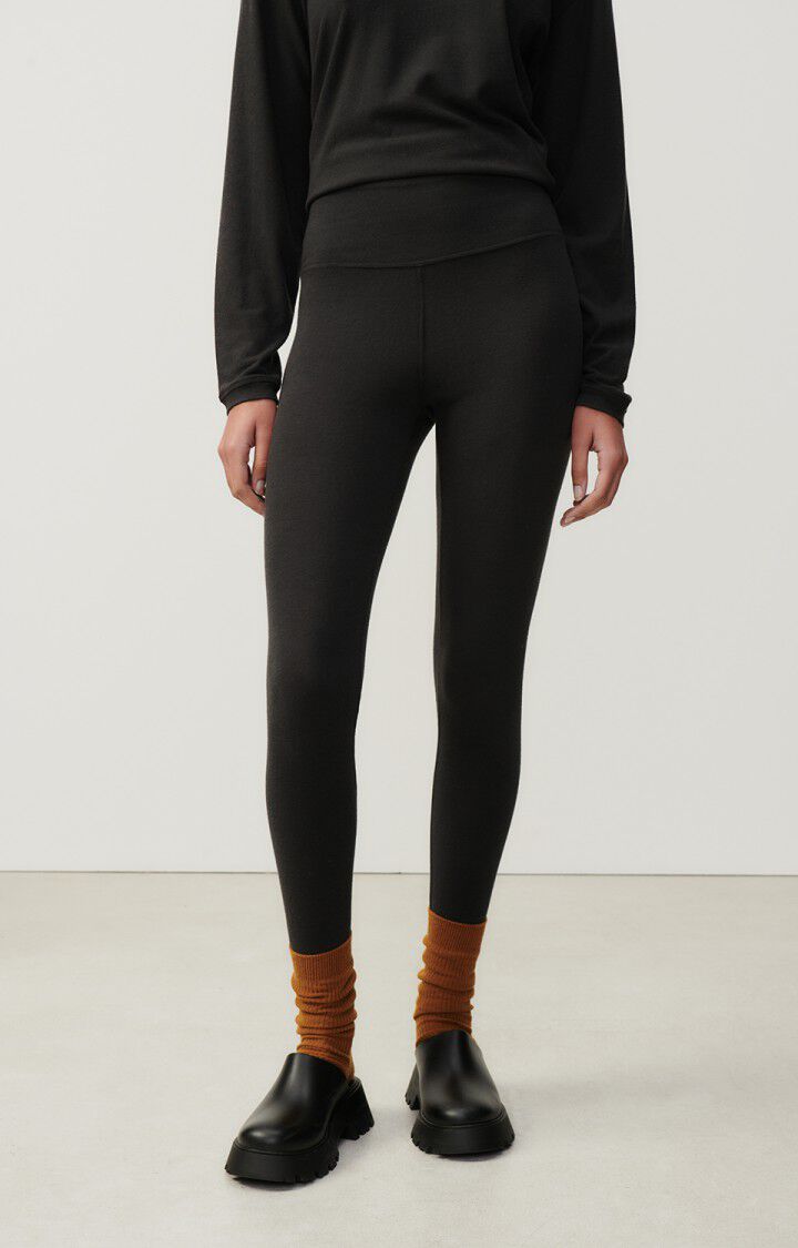 Women's leggings Ypawood - CARBON MELANGE Black - E24