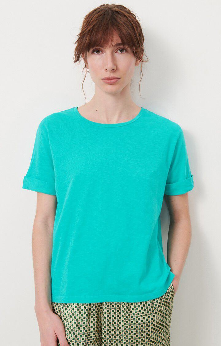 Damest-shirt Lirk, TURKOOIS VINTAGE, hi-res-model
