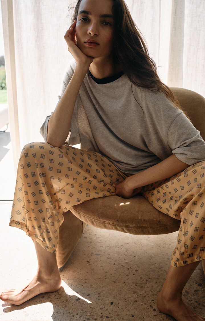 Women&rsquo;s trousers Renbay - ILONA - Yellow - Bleu