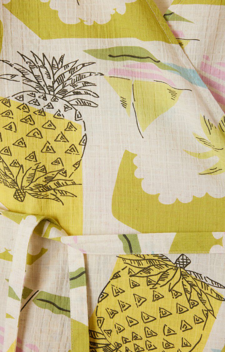 Women's dress Ylyvow - GINA MAXI - White - Jaune - Vert - S