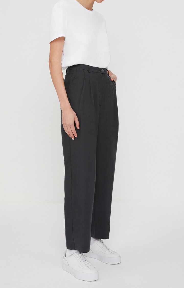 tubo Acorazado jurado Women's trousers Nalastate - CARBON Noir - E20 | American Vintage
