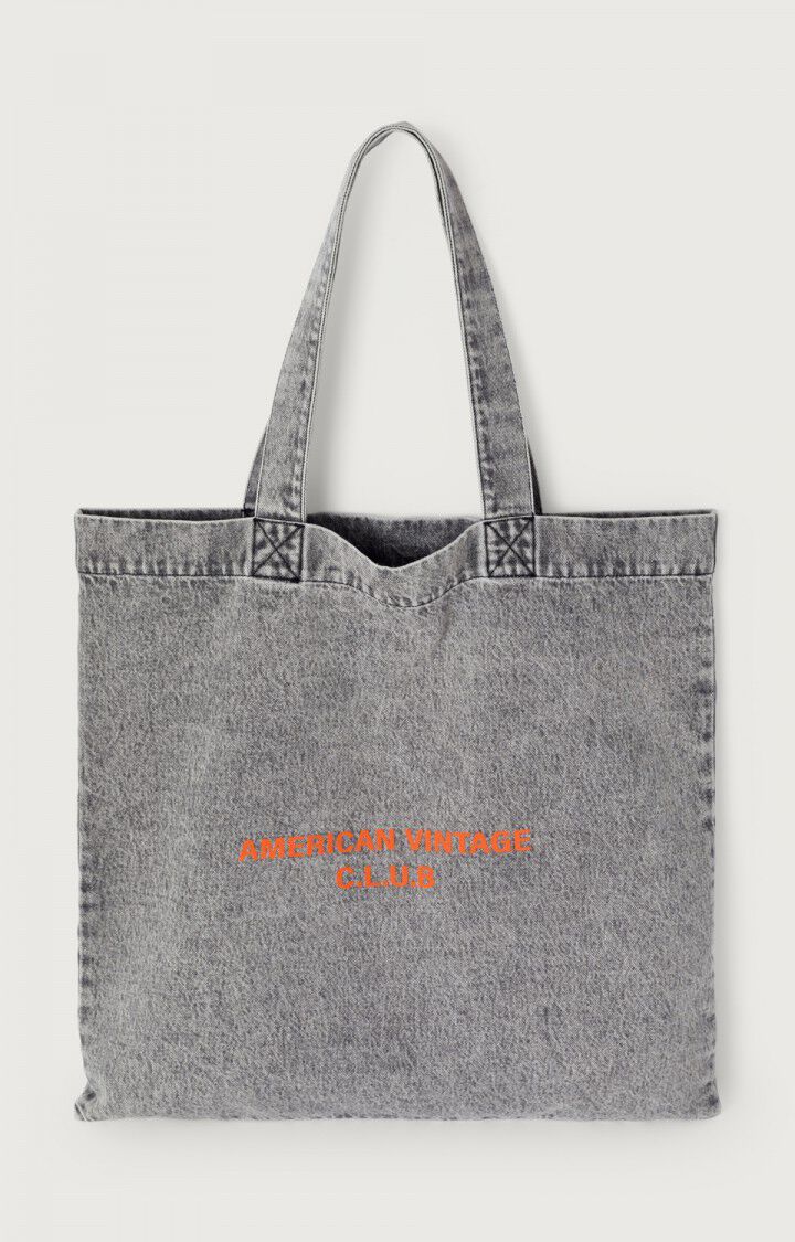 Unisex's tote bag Tizanie - GREY SALT AND PEPPER ORANGE - Grey - Orange