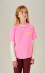 T-shirt bambini Fizvalley, ROSA NEON, hi-res-model
