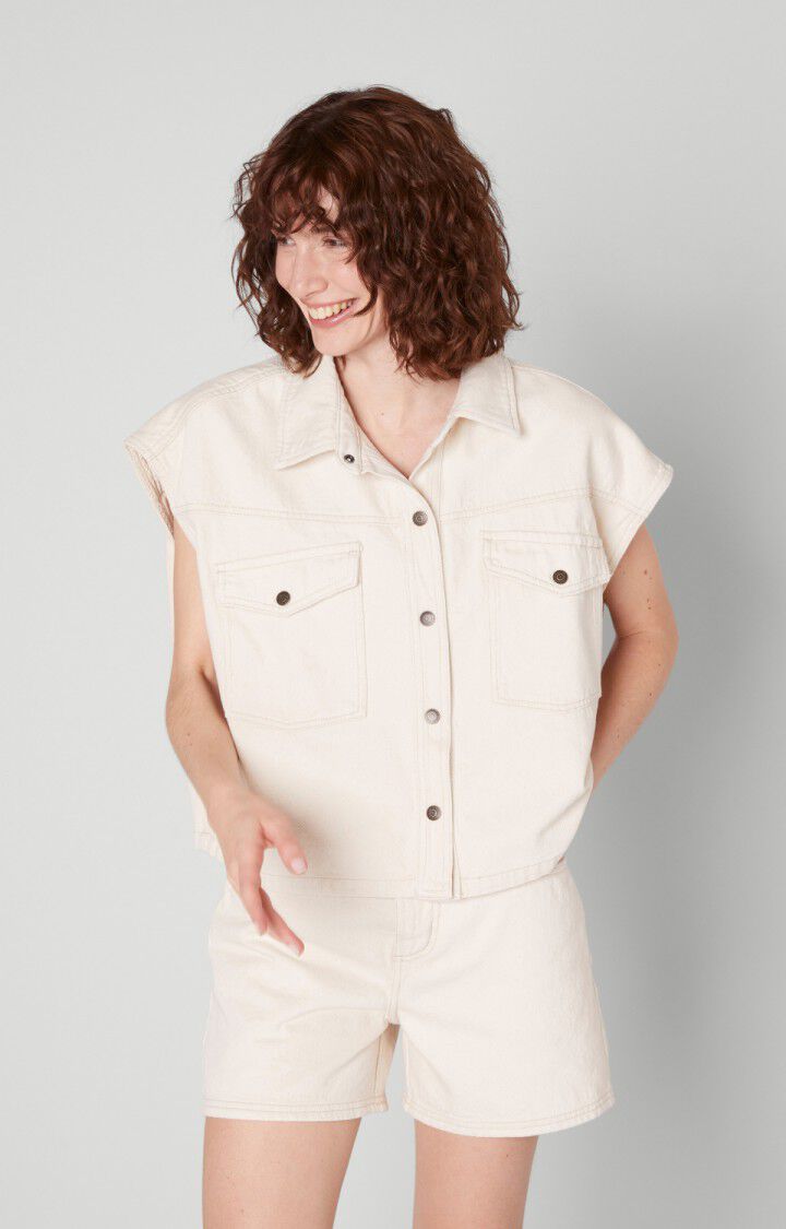 Women's shirt Tineborow, ECRU, hi-res-model