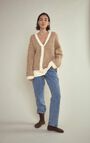Women's cardigan East, MOTHER OF PEARL AND BARK MOTTLED, hi-res-model