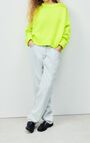 Women's jumper Vitow - FLUORESCENT YELLOW MELANGE - Yellow - M-L