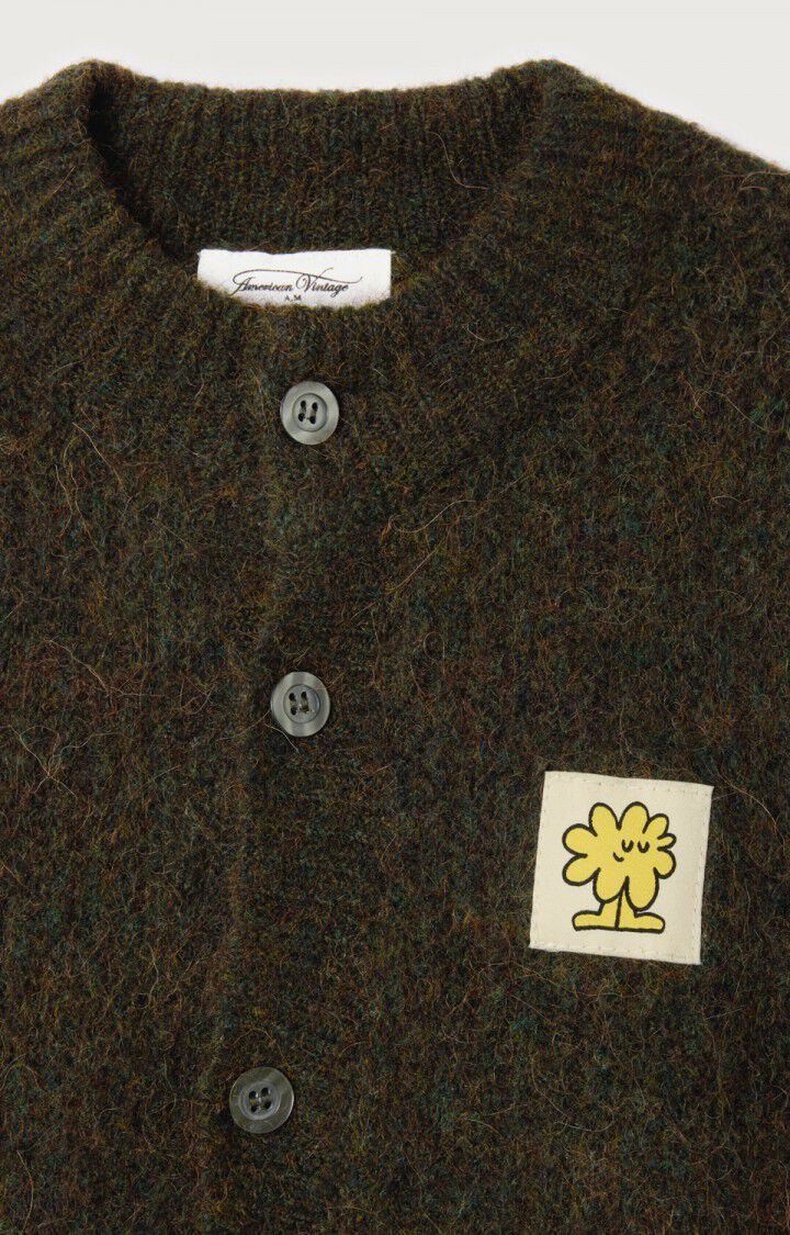 Kid's cardigan East, SPRUCE MELANGE, hi-res