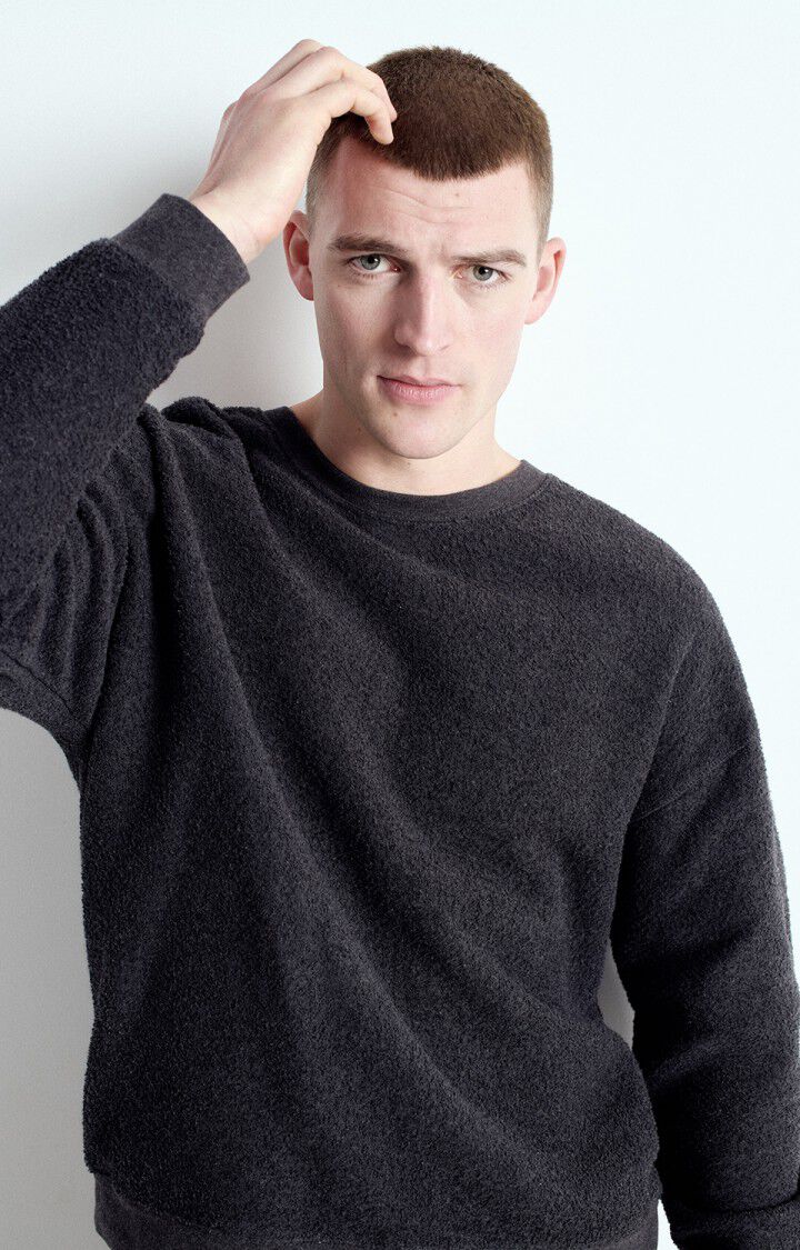 Men's sweatshirt Bobypark - MELANGE CHARCOAL - Grey - S
