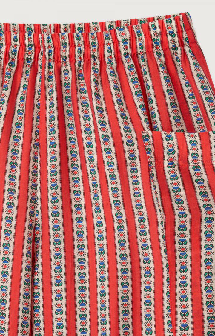 Women's trousers Zivow - MANON - Red - Beige - XS