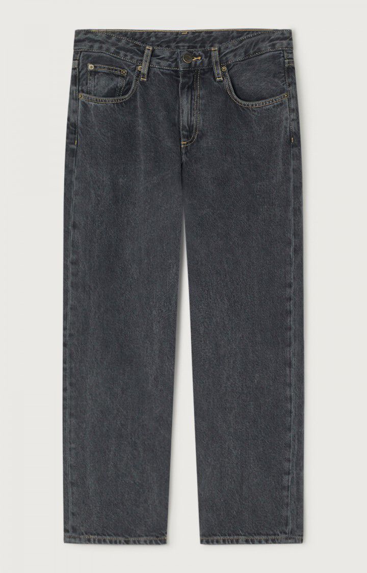 Women'scropped straight jeans Yopday, BLACK STONE, hi-res