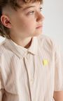 Kid's shirt Odurock - SAND STRIPES - White - Beige - 3