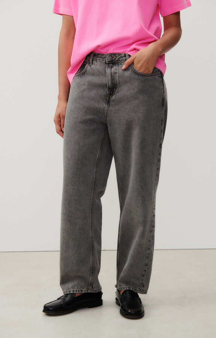 Women's straight jeans Yopday, GREY, hi-res-model