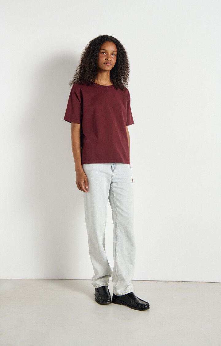 Women's t-shirt Fizvalley - VINTAGE BURGUNDY - Red