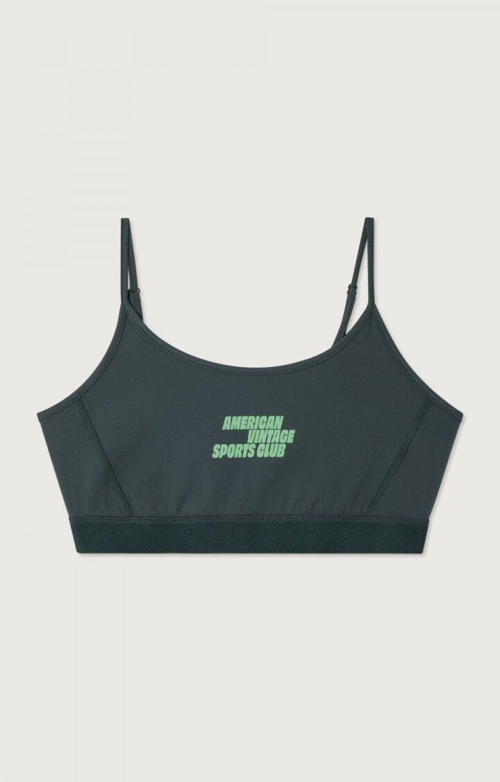 Women's bra Usuway - AMV SPORTS CLUB - CARBON - Black