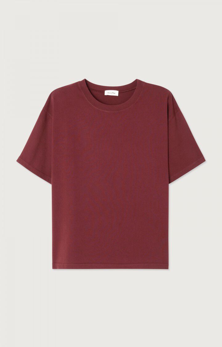 Women's t-shirt Fizvalley - VINTAGE BURGUNDY - Red