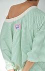 Women&rsquo;s t-shirt Gixy - ABSINTHE STRIPES - Green - Beige - XS-S