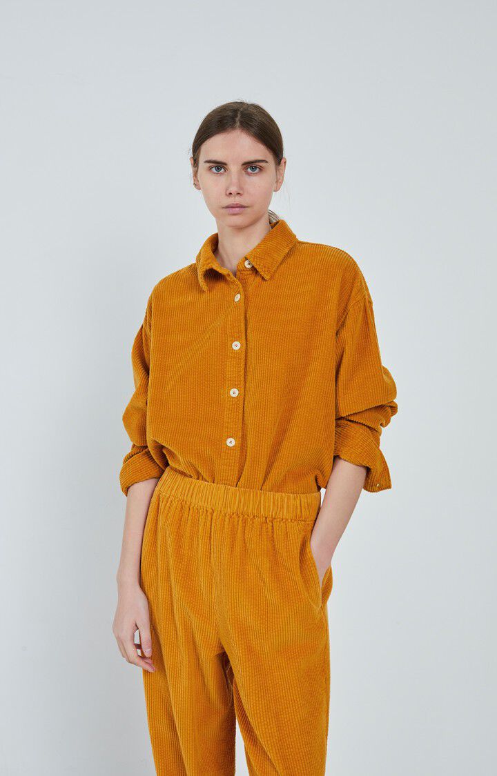 Women's shirt Padow, OCHER, hi-res-model